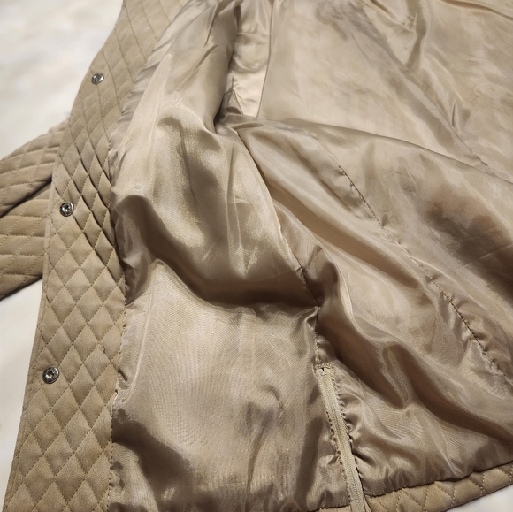 Quilted Tan XL Riding Jacket Giacca Gallery Company - Picture 10 of 16